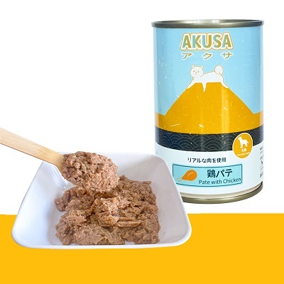 日本AKUSA 狗罐 雞肉肉餅 400g【原箱12罐】