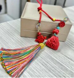 [S] GEMZ & CO CINN BAO ZHONG DUMPLING LION HEAD BAG CHARM, Z43 (Z43)