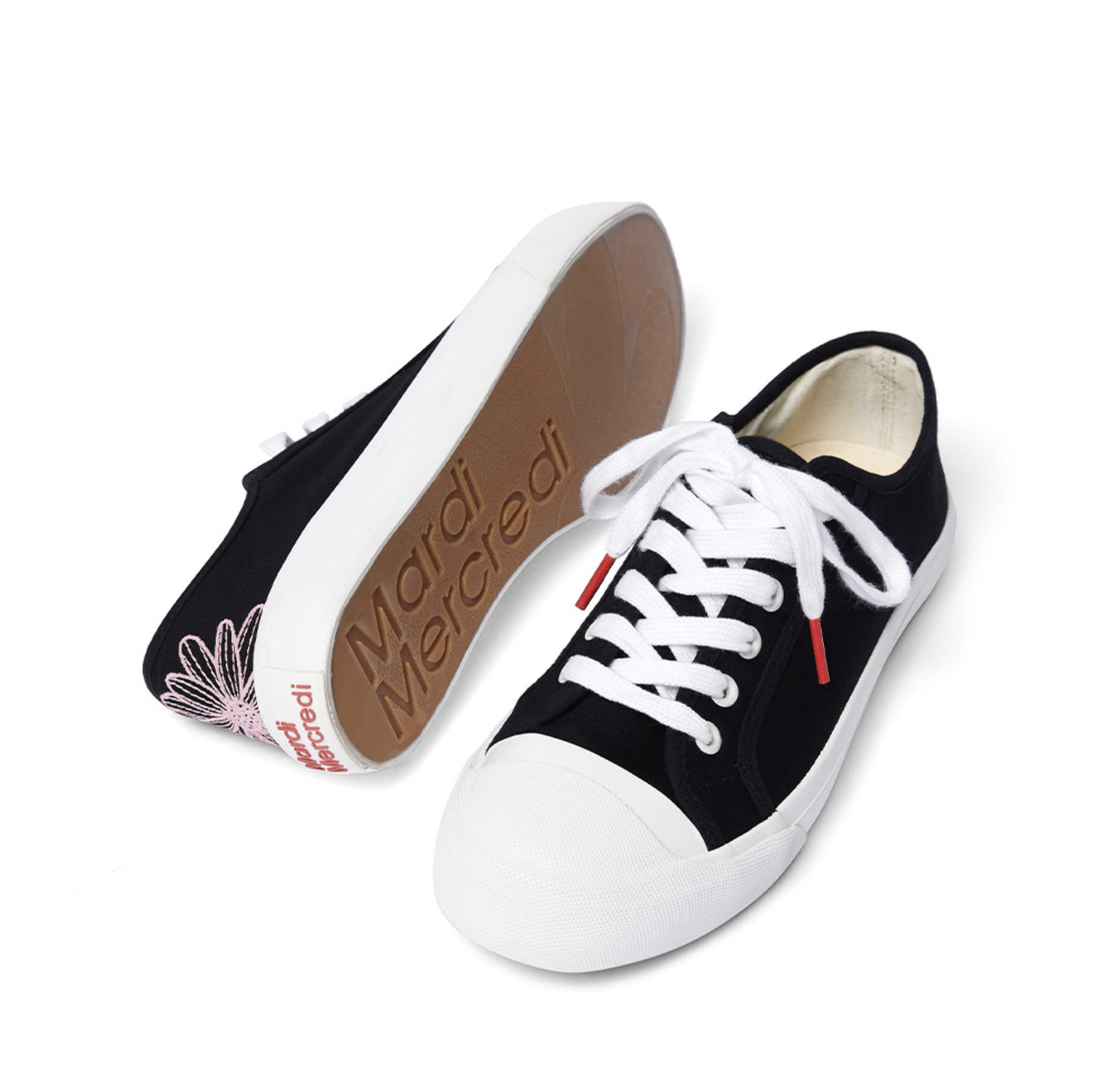 ◆Mardi Mercredi◆ ECLORE SNEAKERS_BLACK PINK ◆大人気◆ ECLORE SNEAKERS_BLACK PINK - MARDI MERCREDI