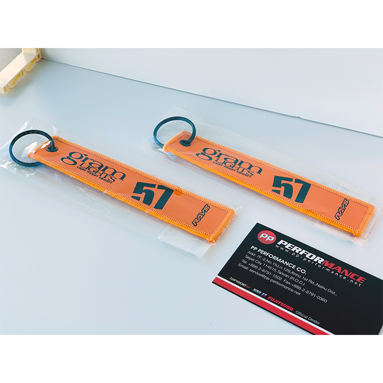 RAYS 布質鑰匙圈 KEY TAG 24S 橘色