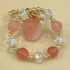 [S] GEMZ & CO ZBB NINE TAILED FOX YAN YUAN AGATE BAG CHARM, V92 (V92)