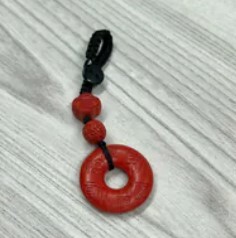 [S] GEMZ & CO CINN LIU ZI ZHEN YAN PING AN KOU SAFETY CHARM STRAP, Z60 (Z60)