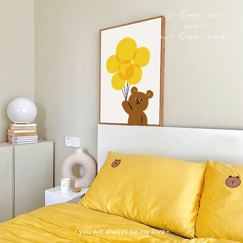 《4766》韓國INS風小熊掛畫