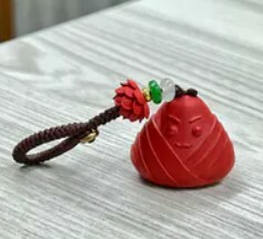 [S] GEMZ & CO CINN BAO ZHONG DUMPLING LOTUS BAG CHARM, Z63 (Z63)