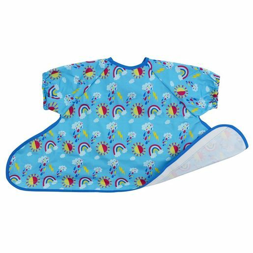 Tidy Tot 防水輕便飯衣(魔術貼)-短袖 Sunny Rainbows