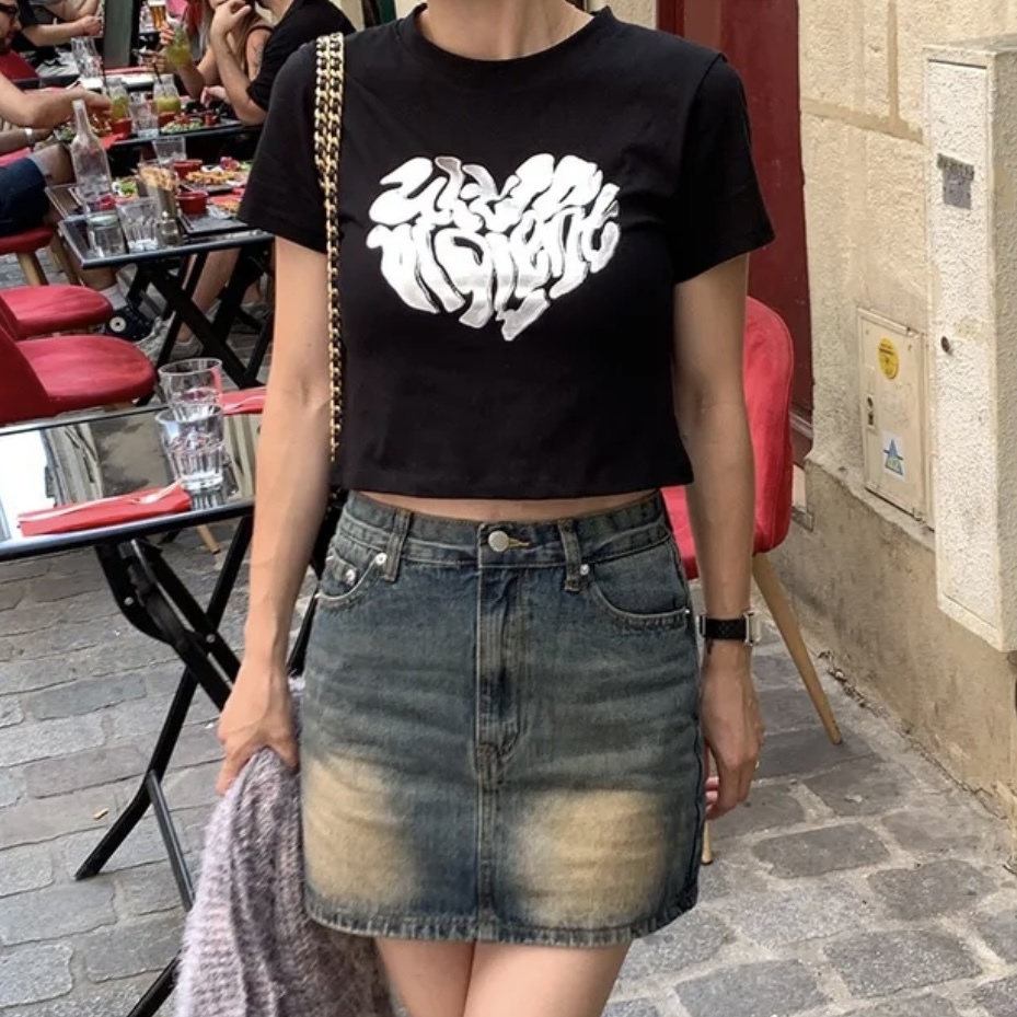 Silver Crop Top