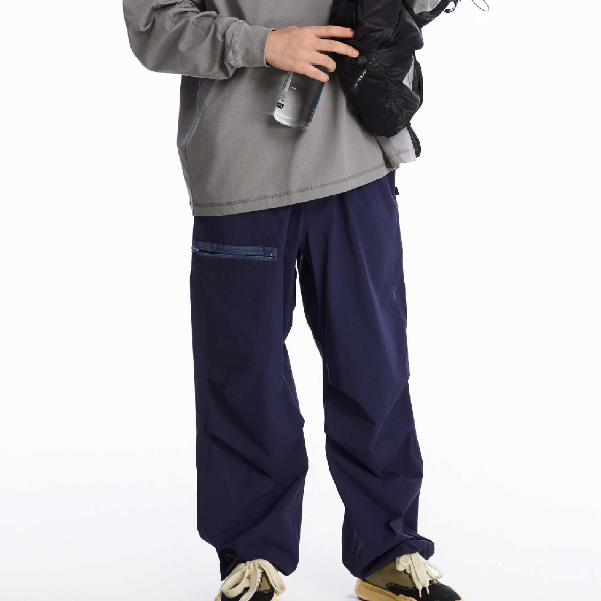 PIN SKTBS Parchute Pants 拉鍊口袋傘兵長褲