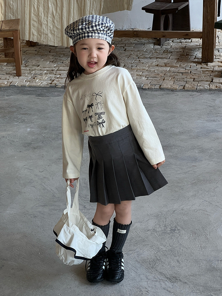 寬鬆大方蝴蝶結薄款棉質上衣