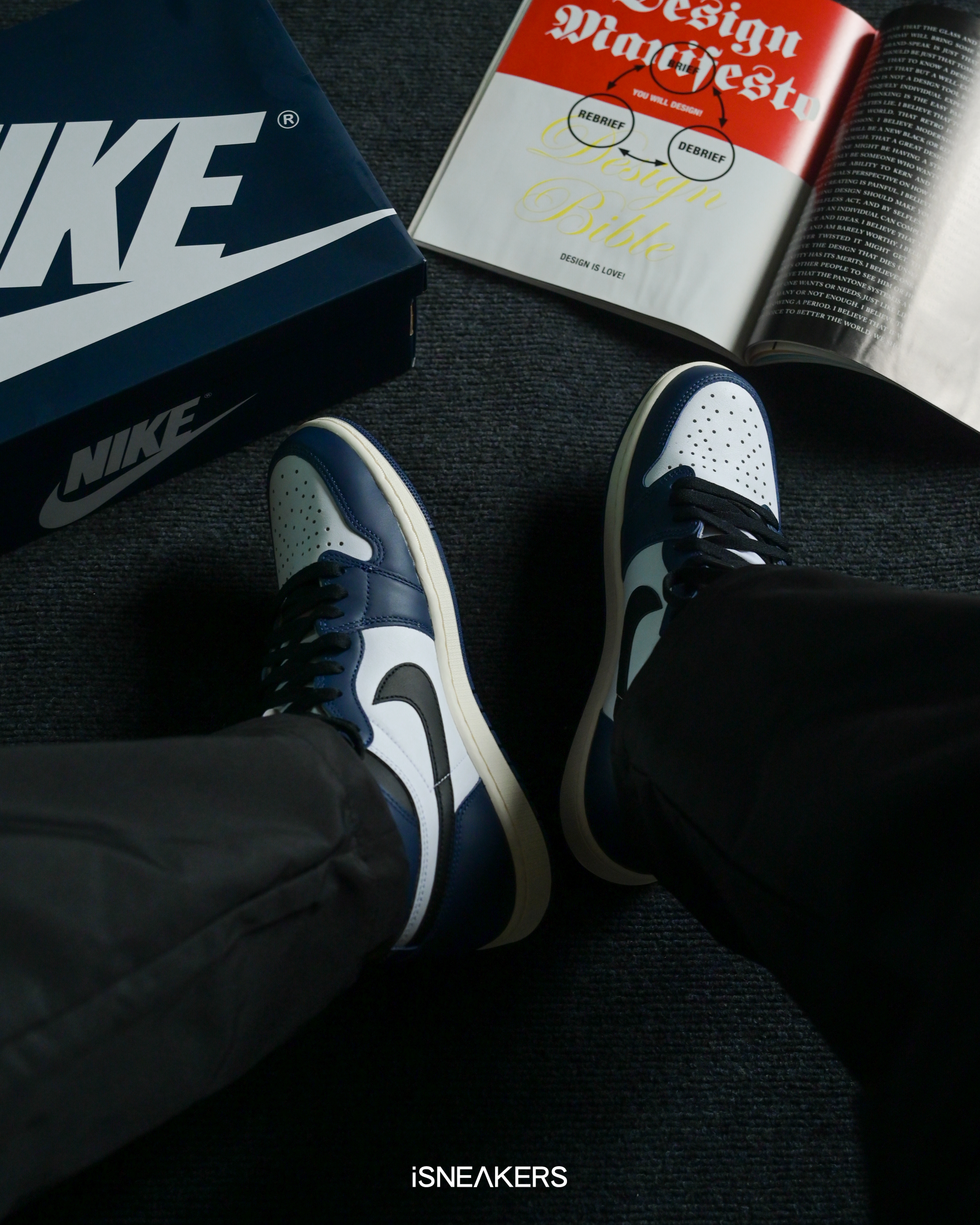 iSNEAKERS｜Air Jordan 1 High OG "Midnight Navy" 午夜藍 DZ5485-401