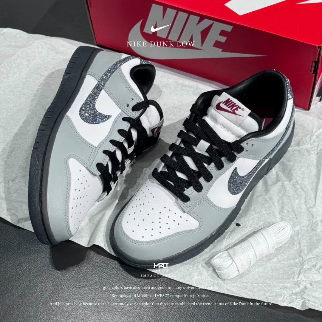 Nike Dunk Low LX 細閃晶鑽 灰白 冰晶底 HQ3462-191