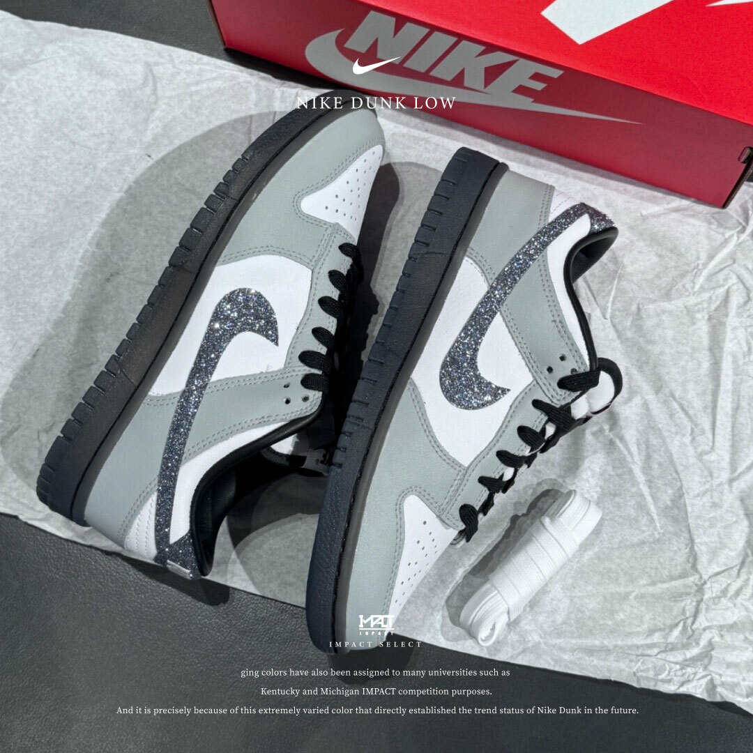 Nike Dunk Low LX 細閃晶鑽 灰白 冰晶底 HQ3462-191