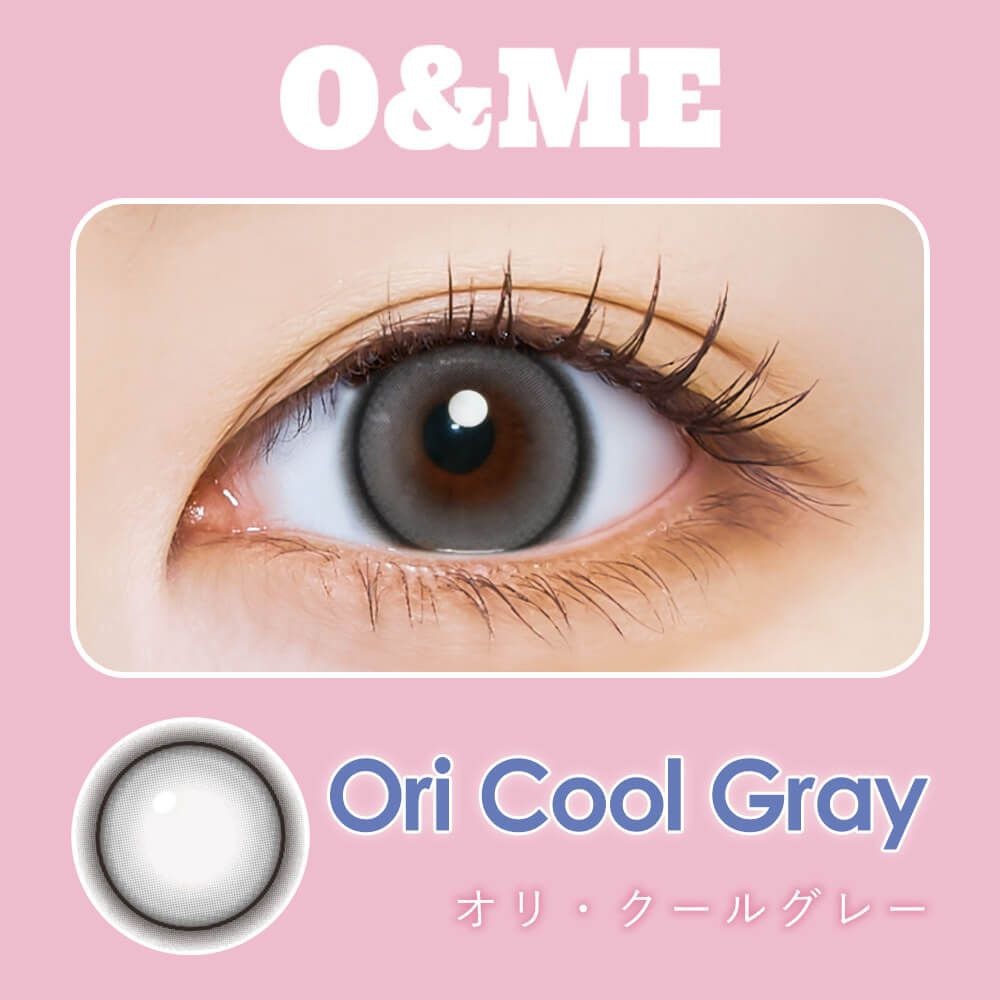 [防UV日拋] I-SHA O&ME 1 Day Ori Cool Gray 彩妝隱形眼鏡｜每盒10片