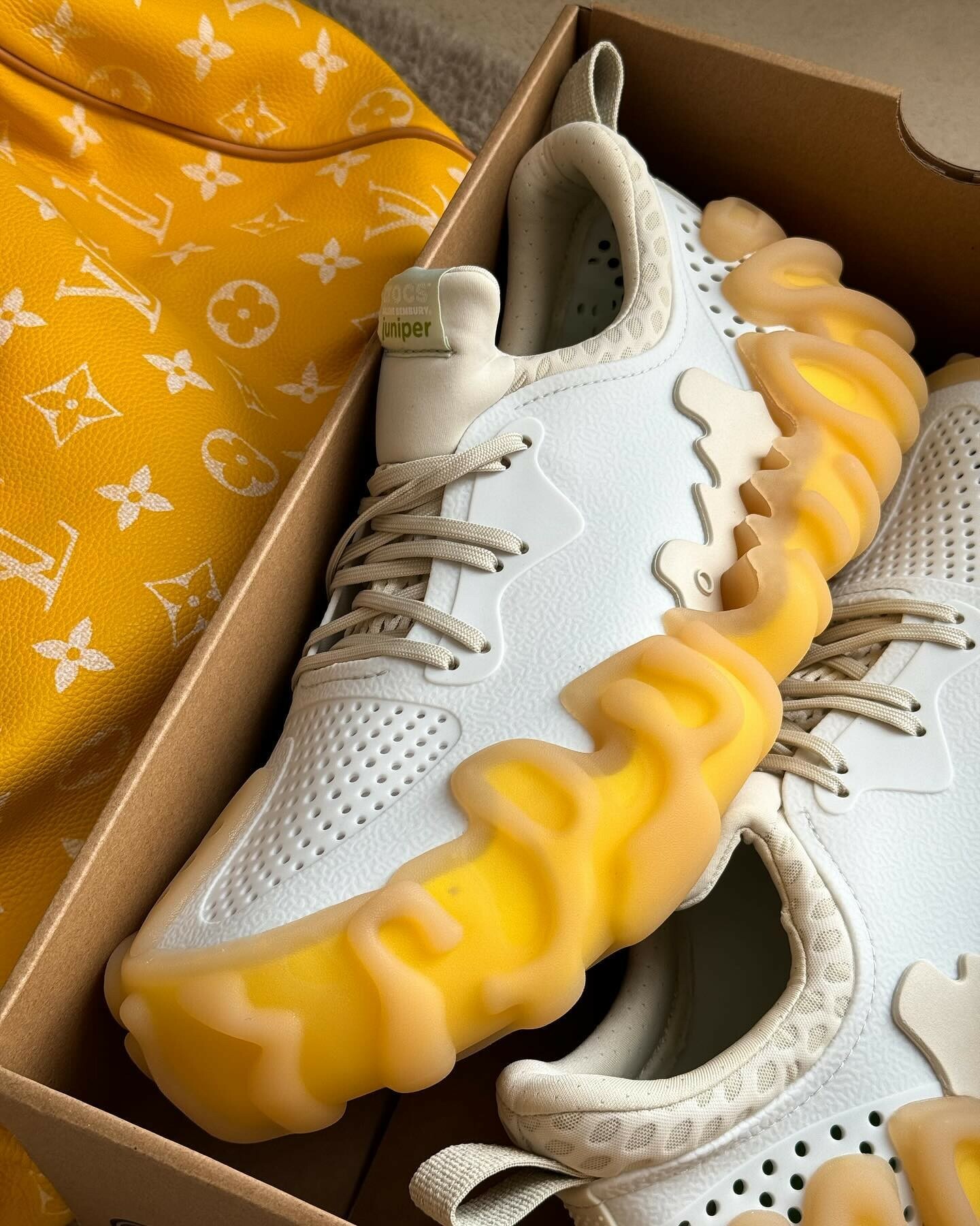 【Focus Store】預購 Salehe Bembury x Crocs Pollex Juniper "Tahini" 白黃 指紋鞋 208694-1RW