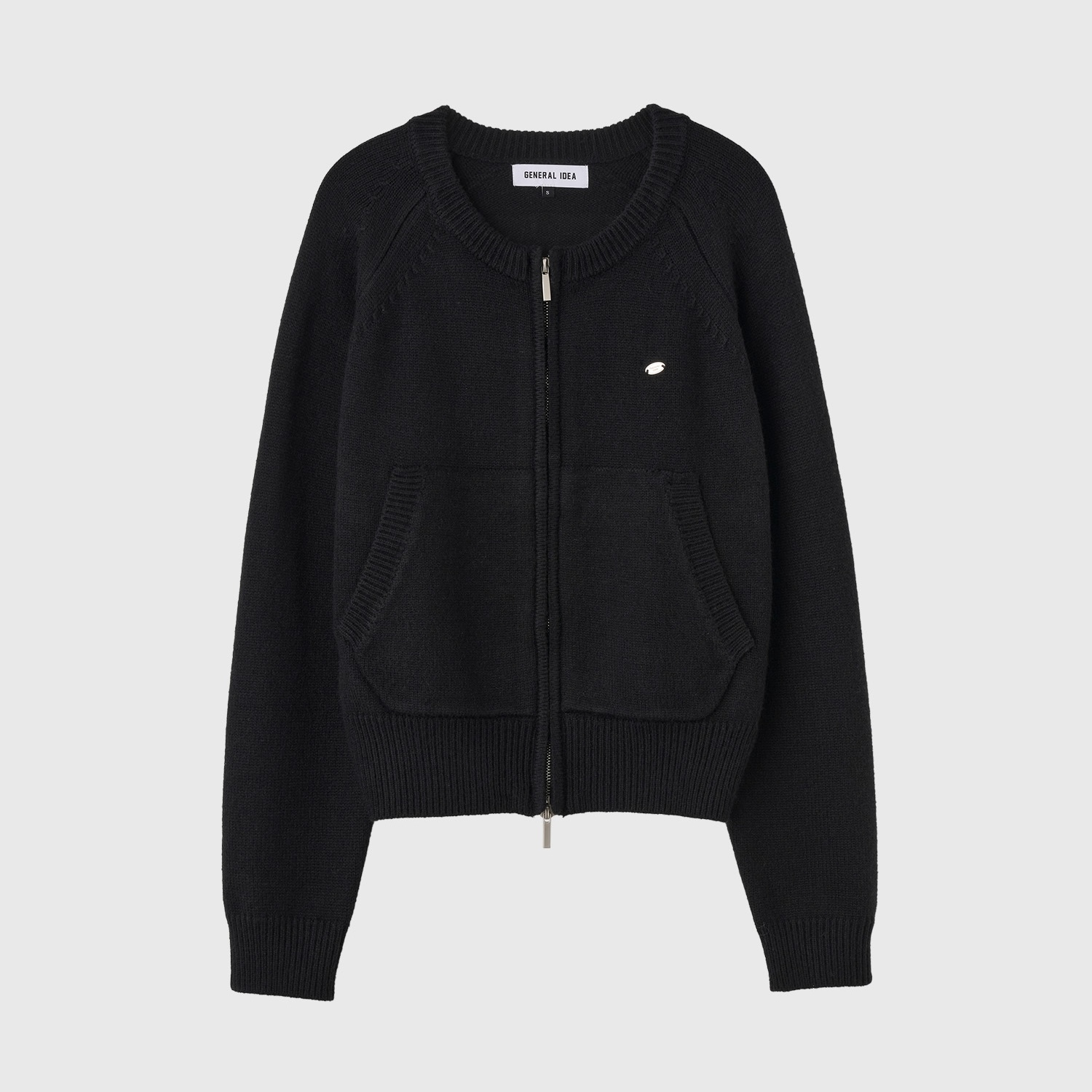 [GENERAL IDEA] RAGLAN CREWNECK ZIP-UP CARDIGAN