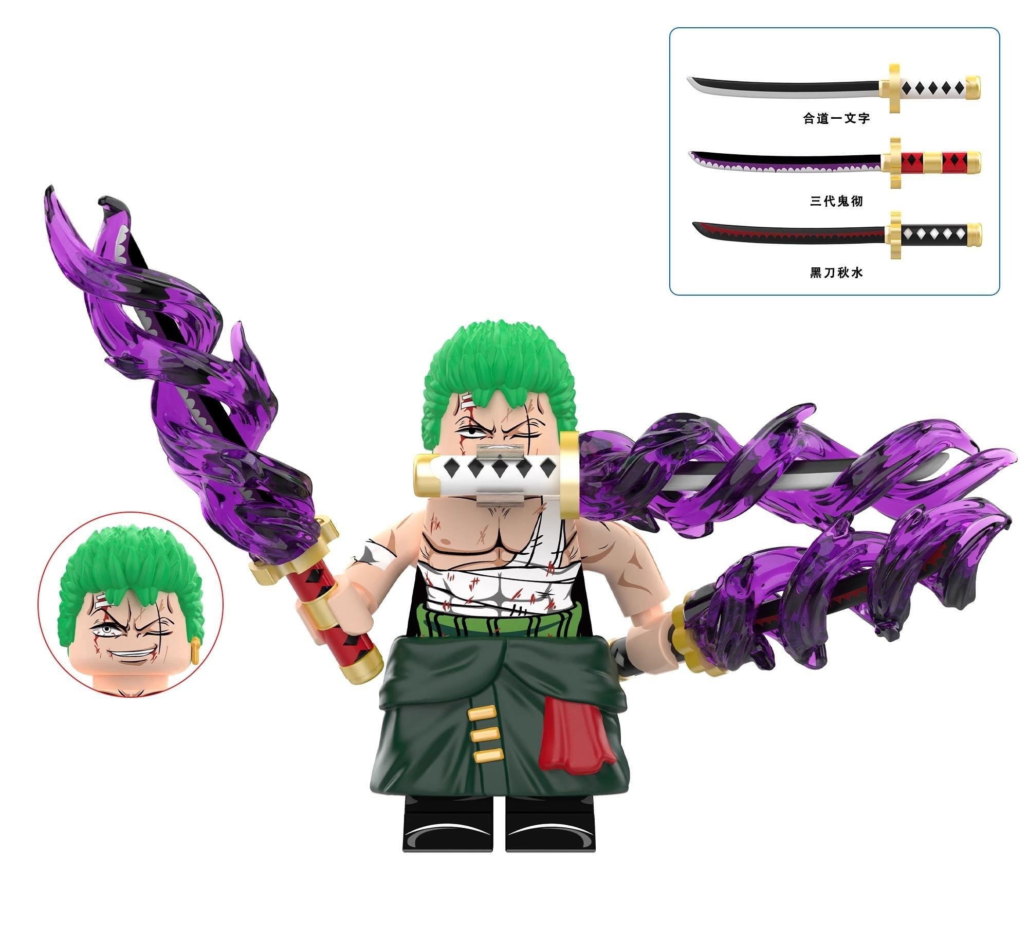 Roronoa Zoro One Piece Minifigs fit Lego DY603