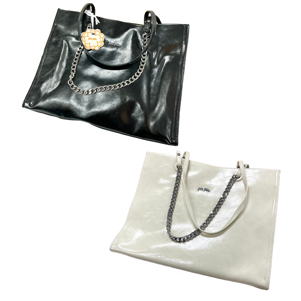 【Folli Follie 芙麗芙麗】8085 牛皮 托特包 包包 單肩 大包 肩背包 側背 手提包 大容量