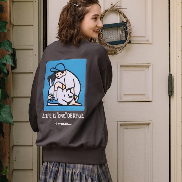 FREAK'S STORE X MATSUI 聯名 松井營 狗狗 玩耍 女款 大學T / 預購