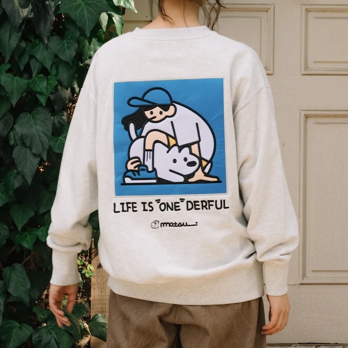 FREAK'S STORE X MATSUI 聯名 松井營 狗狗 玩耍 女款 大學T / 預購