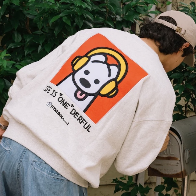 FREAK'S STORE X MATSUI 聯名 松井營 戴耳機 狗狗 大學T / 預購