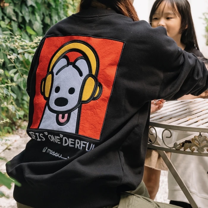 FREAK'S STORE X MATSUI 聯名 松井營 戴耳機 狗狗 大學T / 預購