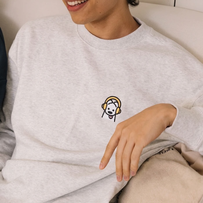 FREAK'S STORE X MATSUI 聯名 松井營 正面小圖 戴耳機 狗狗 大學T/ 預購