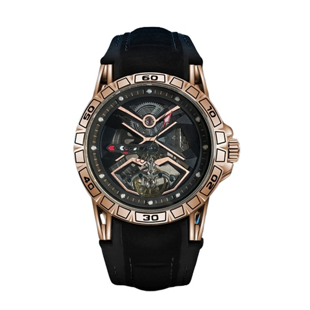 【RAKSA DUKE 羅薩公爵】RSD-027 潮流運動機械錶 夜光指針刻度 鏤空錶盤 小牛皮錶帶 機械錶 兩款