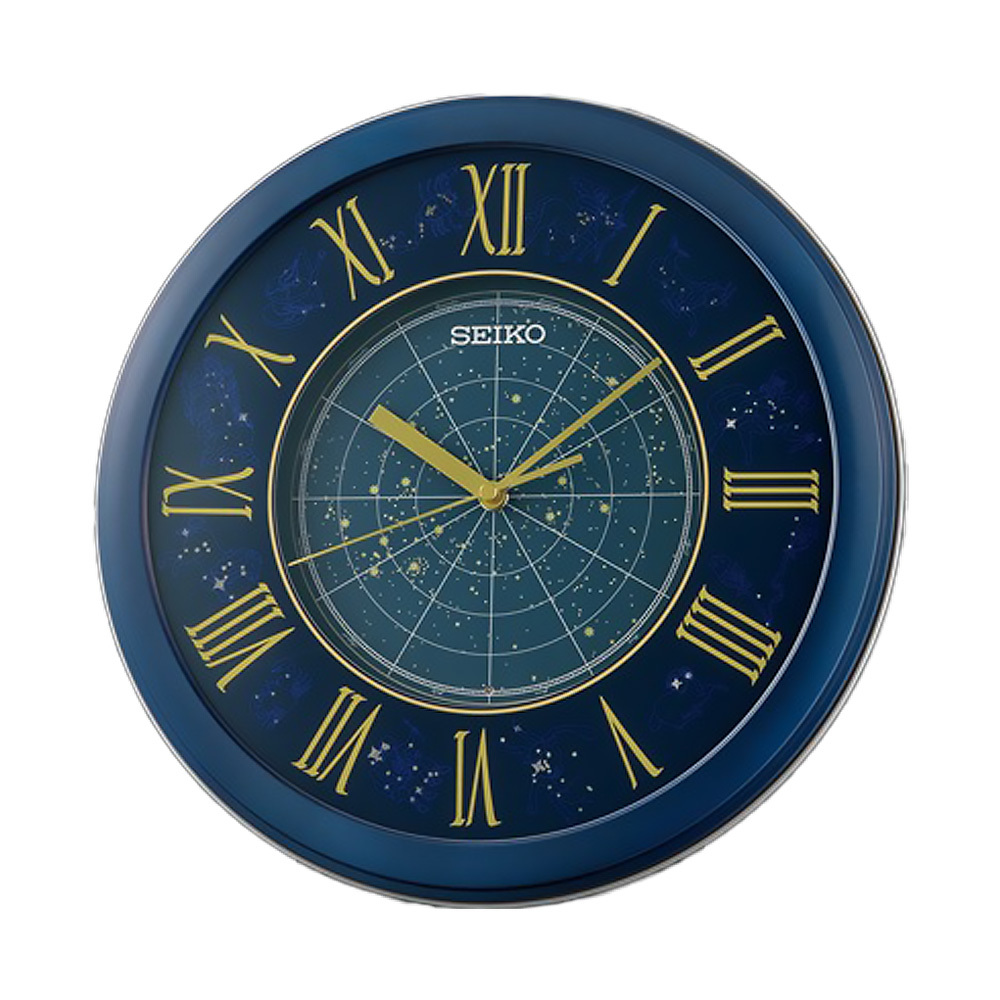 (預購)【SEIKO日本精工】QHA013B QHA013L 夜間 自動亮燈 十二星座圖 夜光掛鐘 掛鐘 時鐘