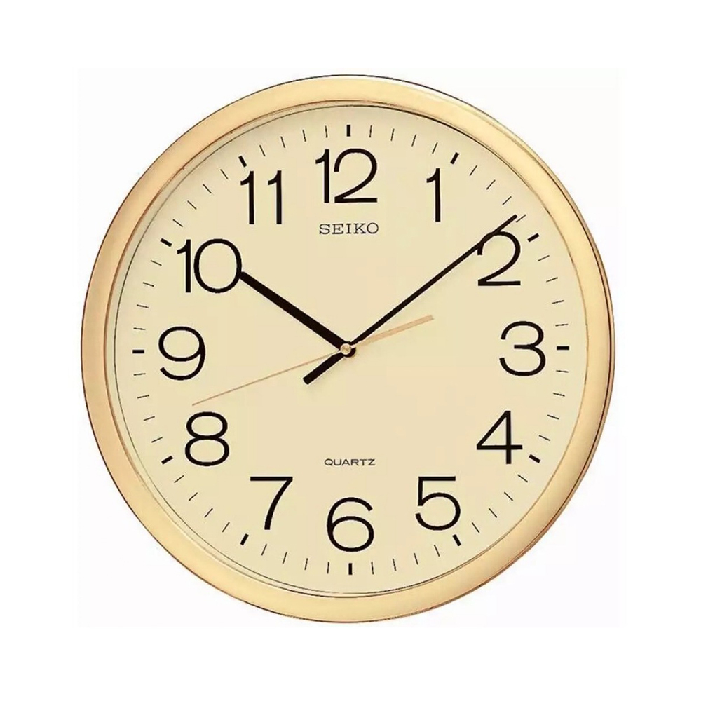 (預購)【SEIKO日本精工】QXA041A QXA041S 簡約 經典 素面 字大 清晰 金屬光澤 美感 標準型 時鐘 掛鐘