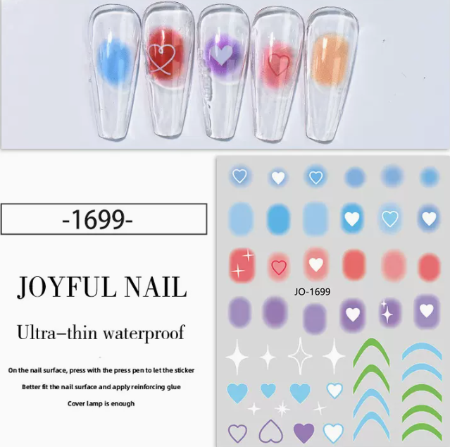 Hot-selling manicure blush and blush stickers (1699#)