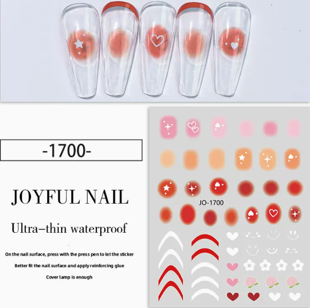 Hot-selling manicure blush and blush stickers (1700#)