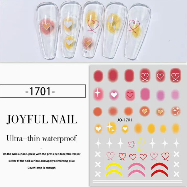 Hot style manicure blush blush stickers (1701#)