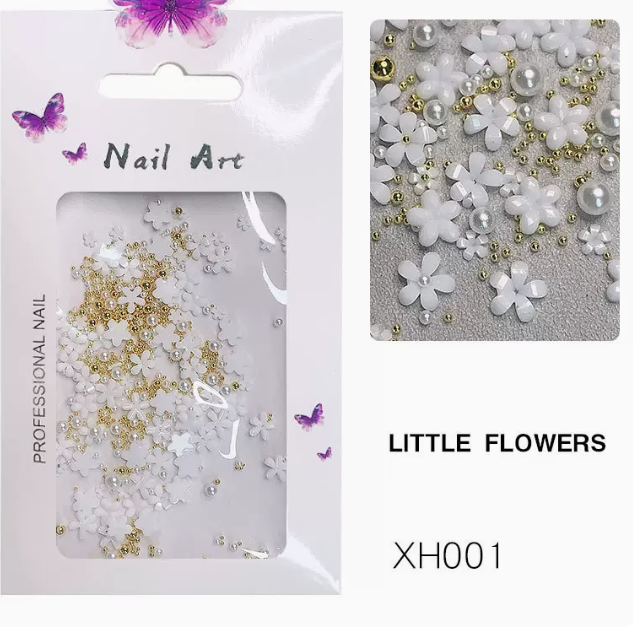 Popular nail art jewelry three-dimensional resin jewelry XH001 (packed in bags)