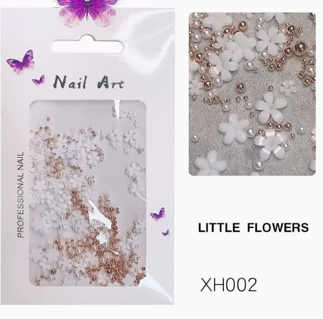Popular nail art jewelry three-dimensional resin jewelry XH002 (packed in bags)