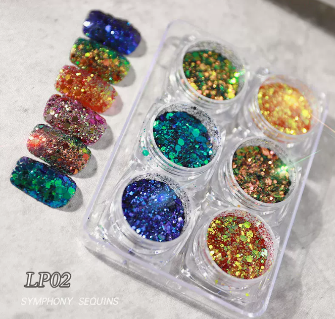 Popular nail art sequin glitter (LP02 set)