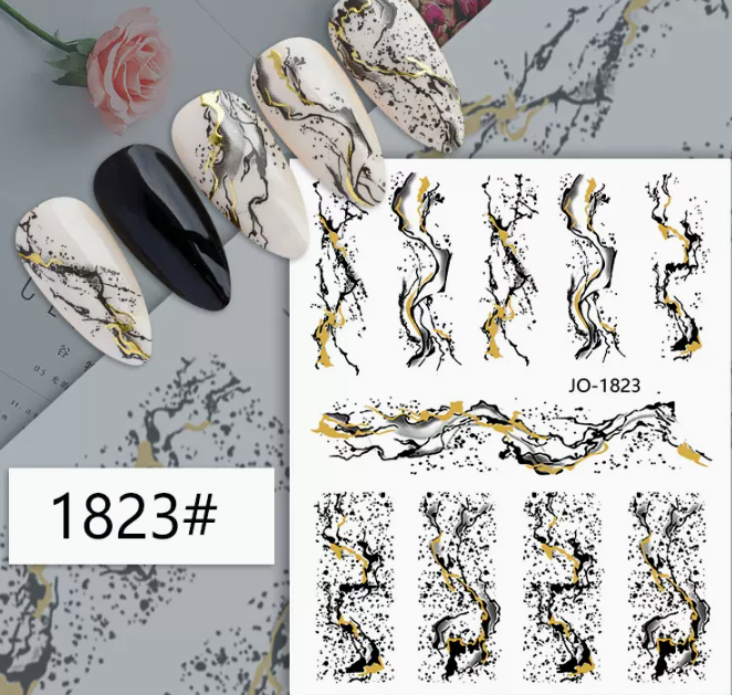 Popular manicure marble stickers (1823#)