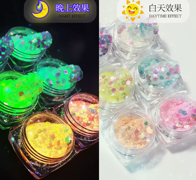 Popular nail art luminous sequins (mixed)
