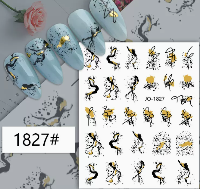 Popular manicure marble stickers (1827#)
