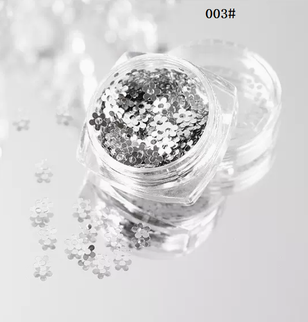 Popular nail art accessories Sky Realm Flower Sequins 003# (1 small bottle)
