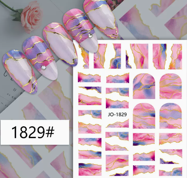 Popular manicure marble stickers (1829#)