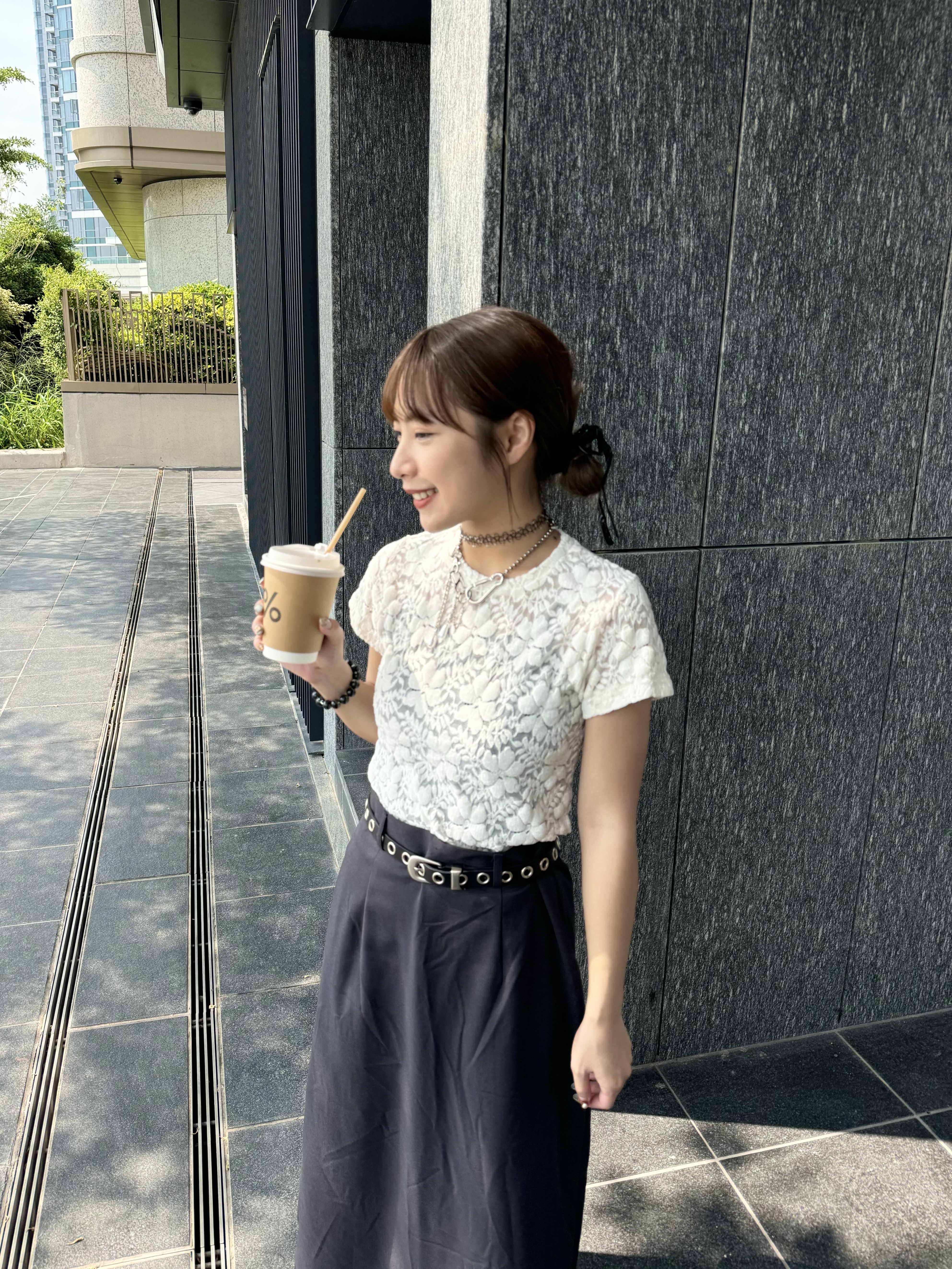 絨面花花fit cut top
