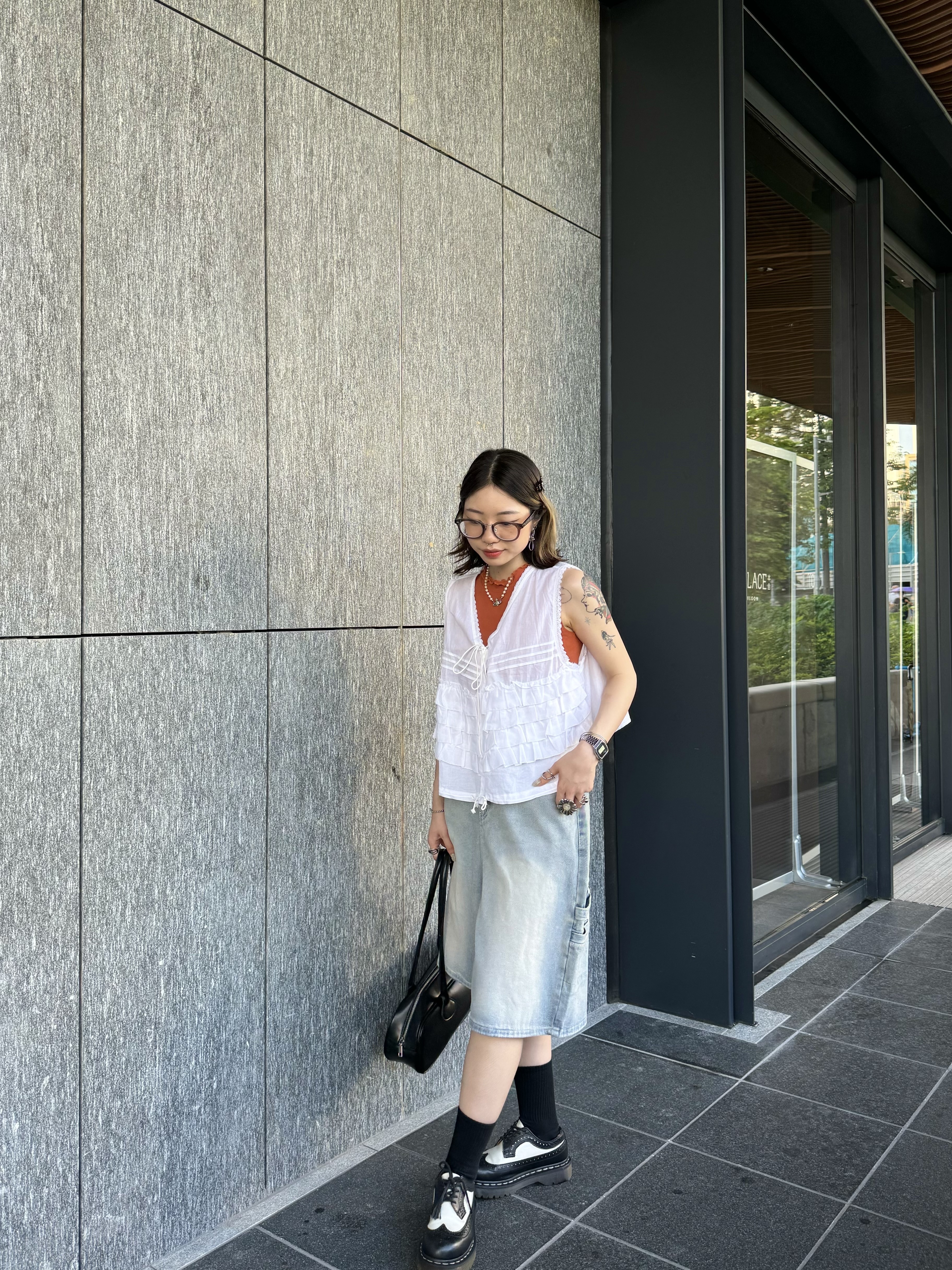 [兩色入] 五分氣球中褲(𝐁𝐋𝐔𝐄 )