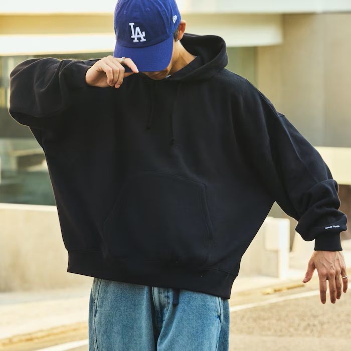 日本限定 FREAK'S STORE CHOW DOWN Big Silhouette Hoodie 刺繡LOGO 連帽上衣 帽T