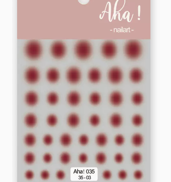 Popular manicure smudged gradient stickers (035-3)