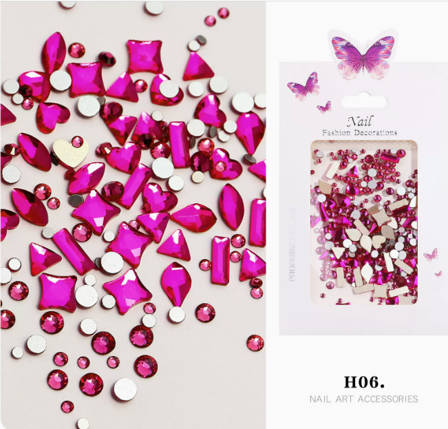 Popular Nail Art Accessories Special Shaped Diamond 06 (Mixed)