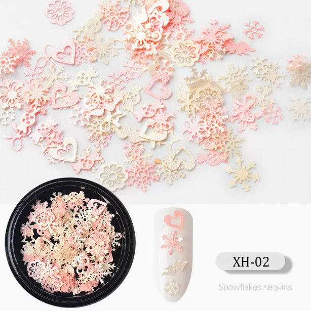 Hot Recommended Nail Art Accessories Christmas Nail Art Sequins XH02 (1 small bottle)