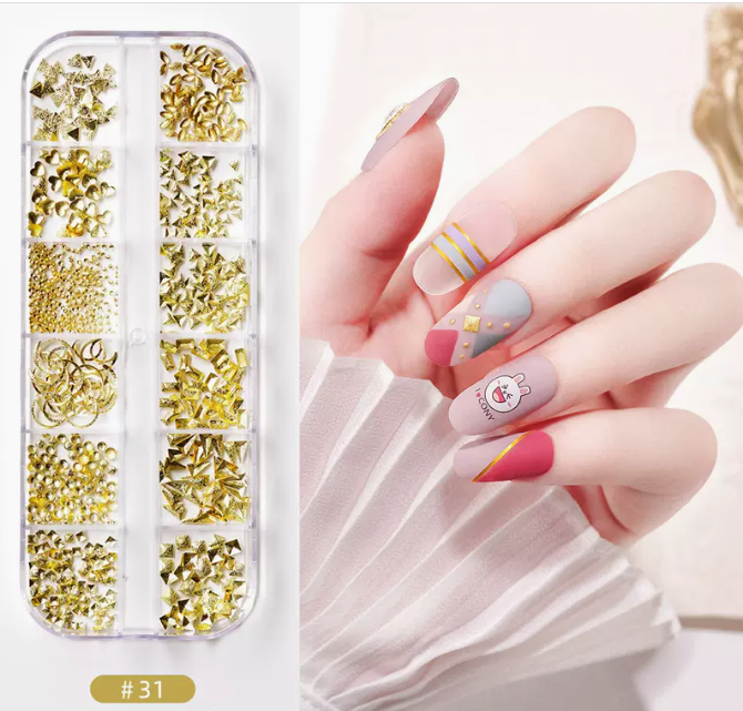 Hot Recommended Nail Art Accessories DIY Sequins and Diamonds (31)
