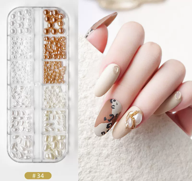 Hot Recommended Nail Art Accessories DIY Sequins and Diamonds (34)