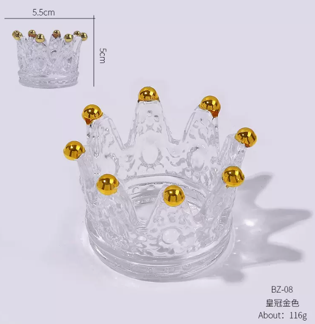 Hot Recommended Nail Art Crystal Cup Golden Crystal Crown