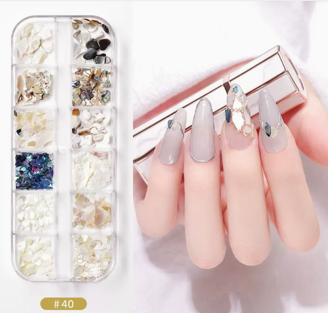 Hot Recommended Nail Art Accessories DIY Sequins and Diamonds (40)