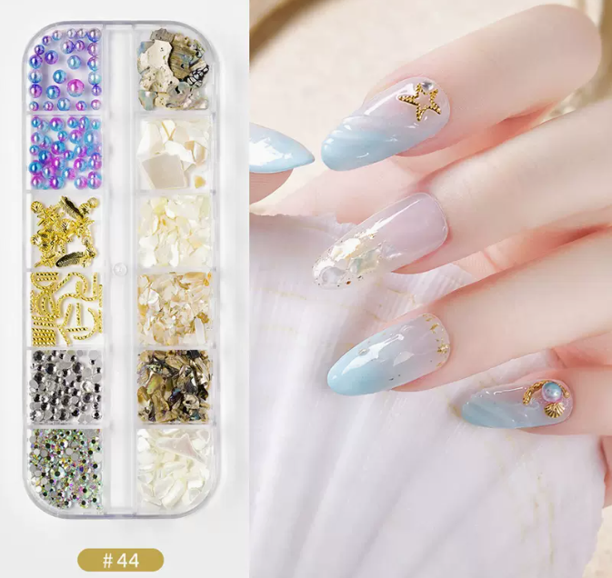 Hot Recommended Nail Art Accessories DIY Sequins and Diamonds (44)